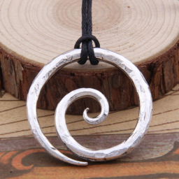 espiral vikinga colgante